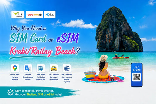Best & Cheapest Krabi / Railay Beach SIM Card & eSIM Plans for Connectivity (2026 Guide)