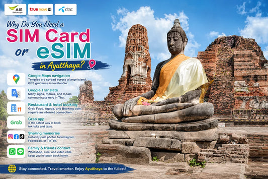 Ayutthaya Thailand SIM Card & eSIM Guide 2026 – Best Data Plans, Coverage & Travel Tips