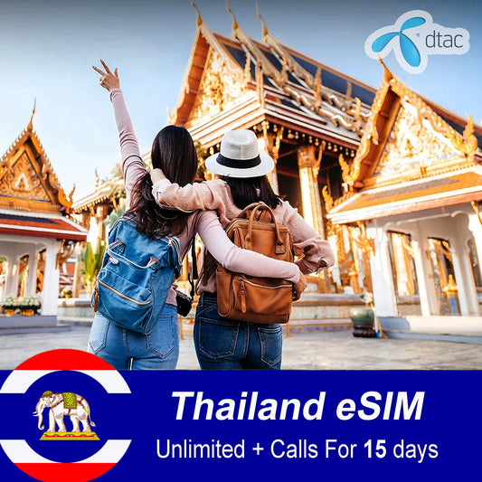 Thailand eSIM Unlimited Data For 15 Days
