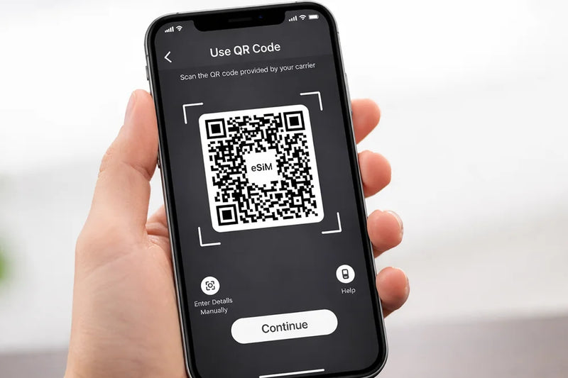 iPhone QR code setup step 3