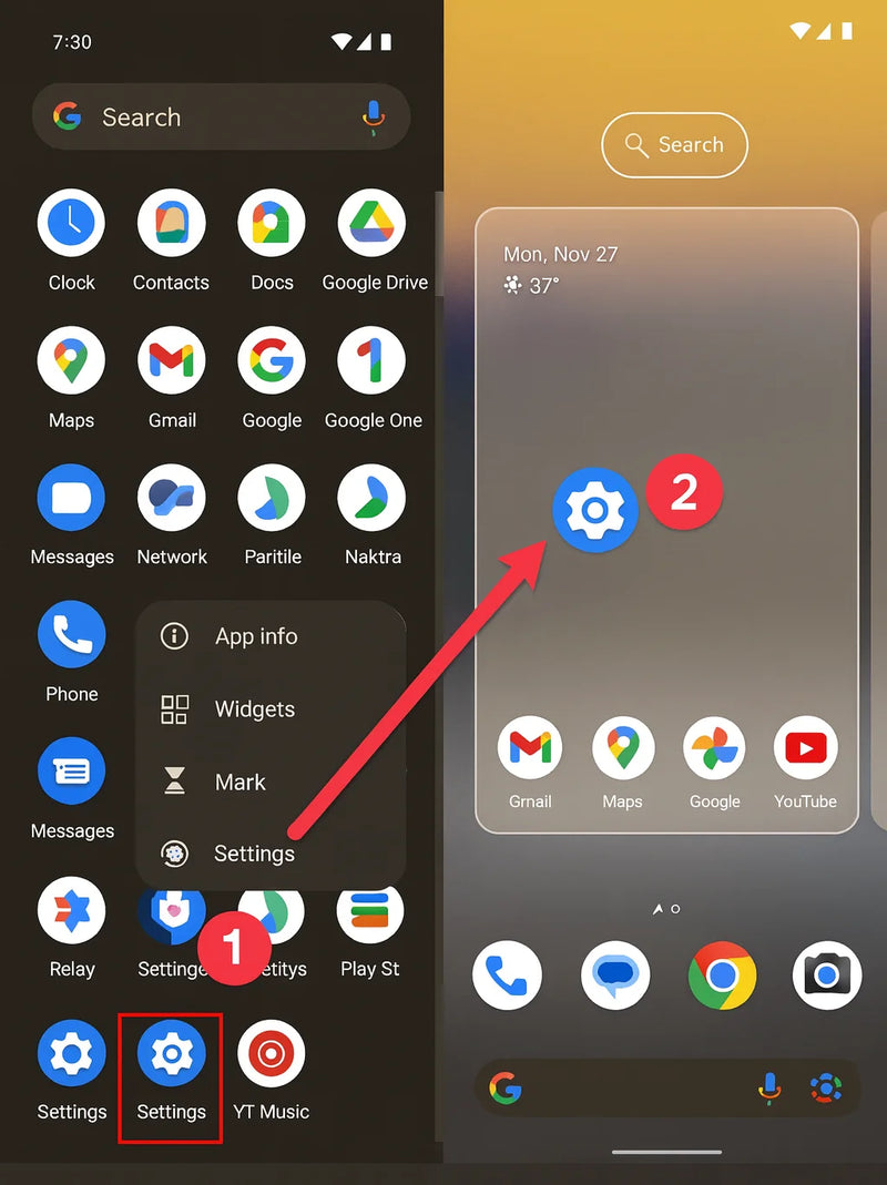 Google Pixel setup step 1