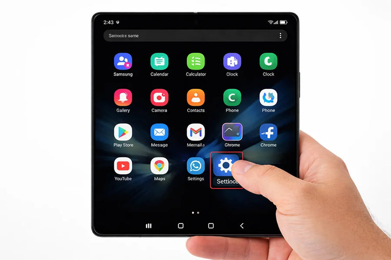 Samsung setup step 2