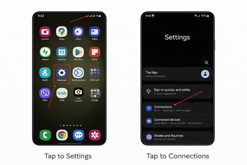 Samsung setup step 3