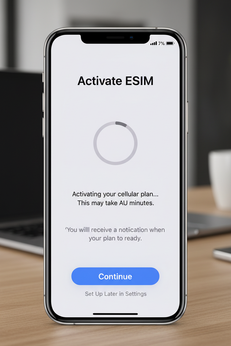 iPhone QR code setup step 4