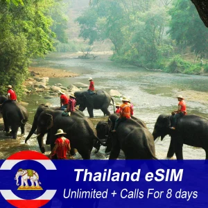 Thailand eSIM Unlimited + Calls For 8 days