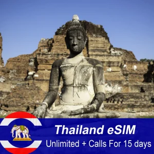 Unlimited Data and free calls eSIM For Thailand