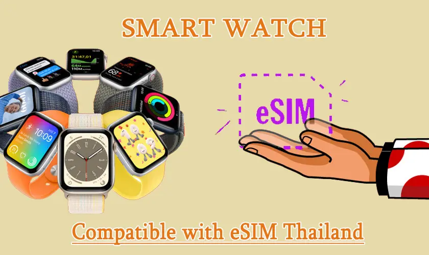 eSIM smartwatches for Thailand Travel